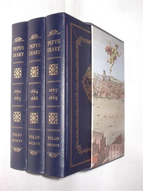 Pepys Diary 1660 1669 Three Volumes Folio Society 2002 Hc Books