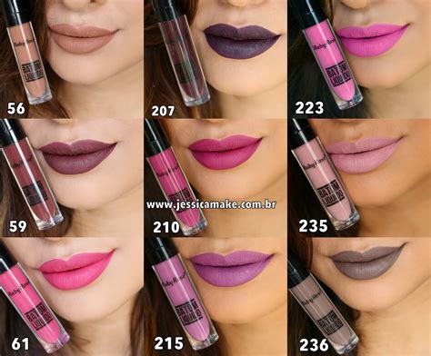 Jessica Make Batons Liquidos Matte Ruby Rose Cores Resenha Swatch