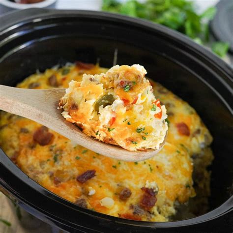 Ultimate Crockpot Breakfast Casserole Yellow Bliss Road