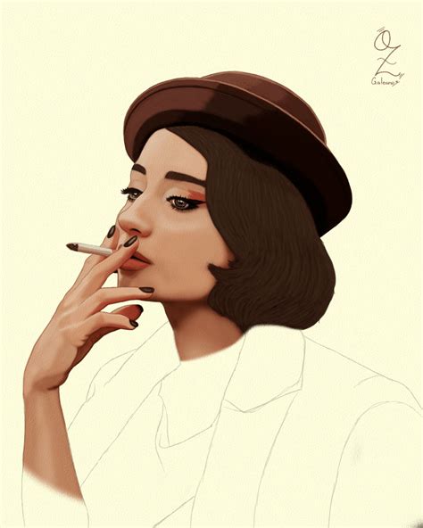 Model Portrait Sketch By Oz Galeano Behance