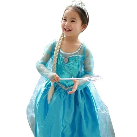 Jual BAJU ANAK DRESS KOSTUM FROZEN ELSA MODEL A 110 2 3 TAHUN