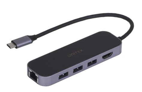 Unitek Hub Usb C 31 Rj 453xusb A Hdmi 4k Pd100w Unitek Sklep