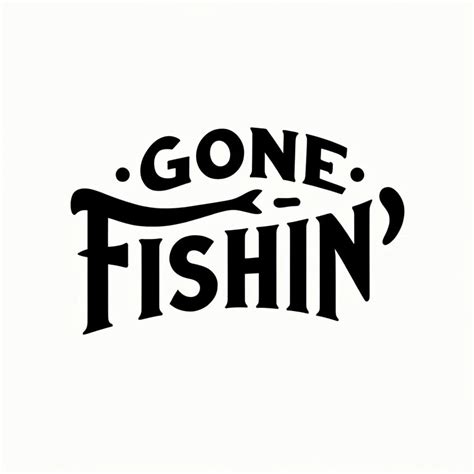 Gone Fishin Decal - Etsy