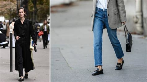 Cómo llevar slim jeans con mocasines a la oficina en 2023 Vogue