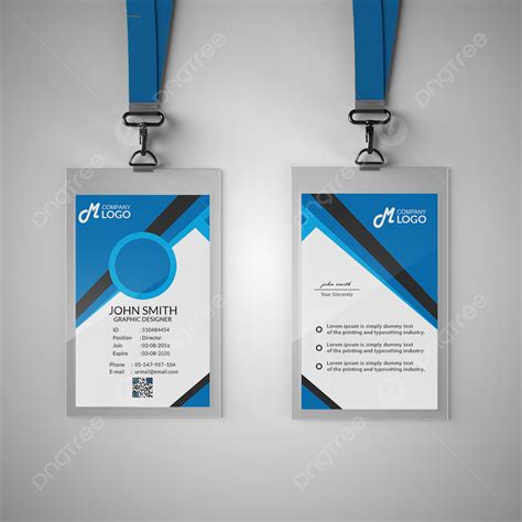 Modern Blue Id Card Template Template Download On Pngtree