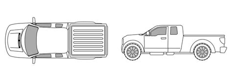 Chevy Truck Outline Drawing