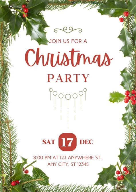 Customize 80+ Christmas Party Virtual Invitation Templates Online - Canva