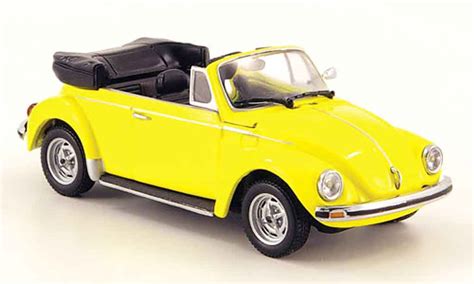 Volkswagen Coccinelle Miniature 1303 Cabriolet Jaune 1974 Minichamps 1