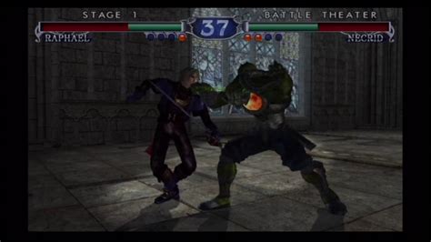 Soul Calibur II Fight 1 Raphael Vs Necrid YouTube