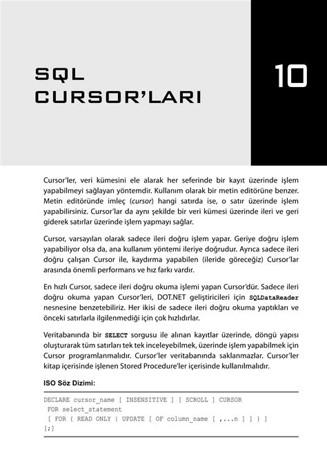 İleri Seviye T SQL Programlama Chapter 10 PDF Free Download