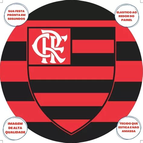 Painel Redondo Flamengo 1 Sublimado 150cm MercadoLivre