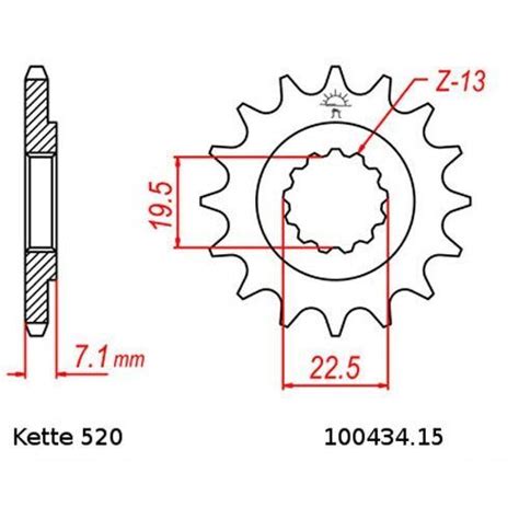 Kit Chaîne Suzuki Dr 250 S 82 87 Chaîne DID 520 VX2 106 Ouvrir 15 42