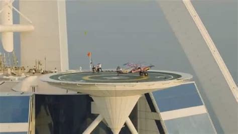 Heart Stopping Moment Pilot Lands Aircraft On Helipad In Dubai Today