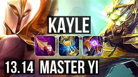 KAYLE Vs YI TOP 1 9M Mastery 6 Solo Kills 800 Games KR Diamond