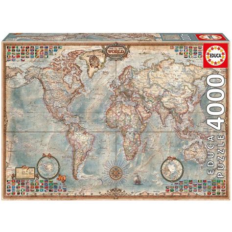 Compra puzzle El Mundo Mapa Politico Educa juguetería técnica Badajoz