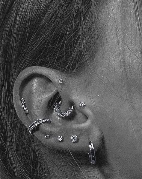 Unique Ear Piercings Ear Piercings Helix Cute Piercings Piercing