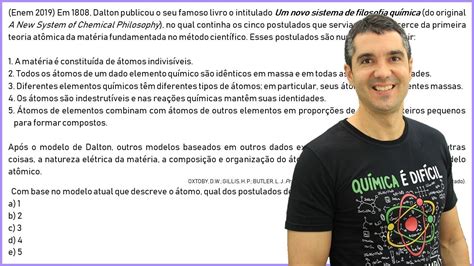 Em 1808 Dalton Publicou - Enem Em 1808 Dalton Publicou O Seu Famoso - EDUCA