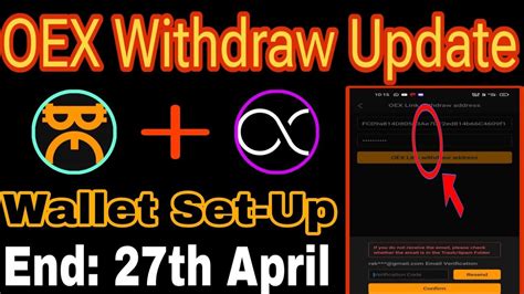 Oex Address Link Oex Token Withdraw Satoshi App Openex Wallet