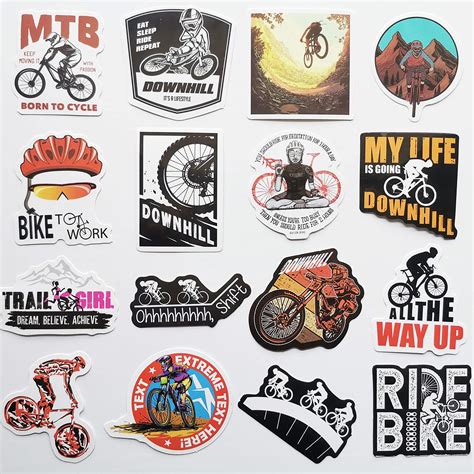 Buy Pcs Mountain Bike Vinyl Stickers For Bikes Downhill Mtb Decal