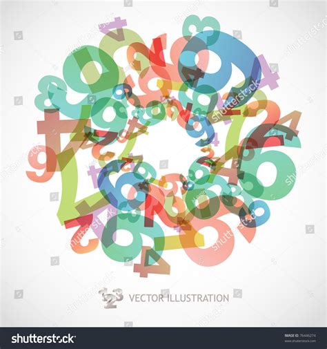 Mathematics Background With Numbers Abstract Math Symbols Stock