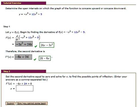 SOLVED Tutoral Exercise Determine The Open Intervals On Which The