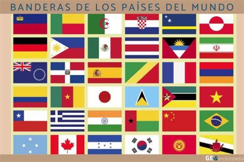 Banderas de países del mundo con nombres - Lista y fotos