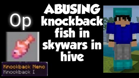 Abusing Knockback Fish Nemo In Skywars In The Hive Youtube