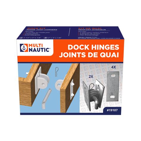 Multinautic Dock Kit Hinges For Floating Dock Mini T To Secure Dock