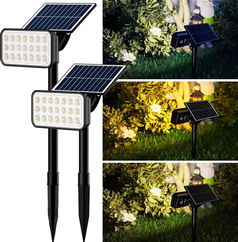 JACKYLED Focos Solares Para Exteriores 84 Luces LED Solares Para