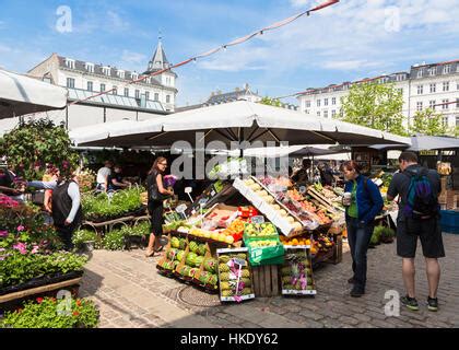 Torvehallerne Indoor Food Market In Copenhagen Denmark Europe Stock