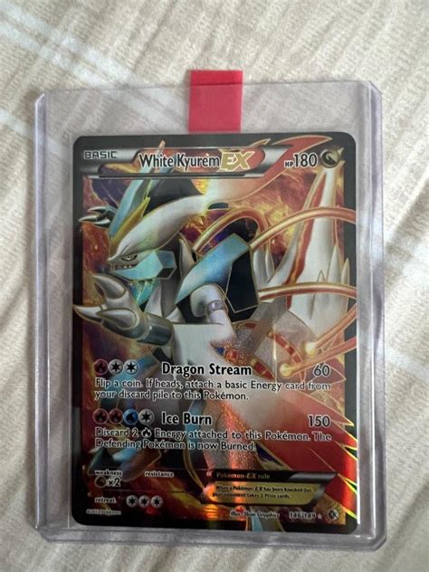 Pok Mon White Kyurem Ex Full Art Boundaries Crossed Bcr Card