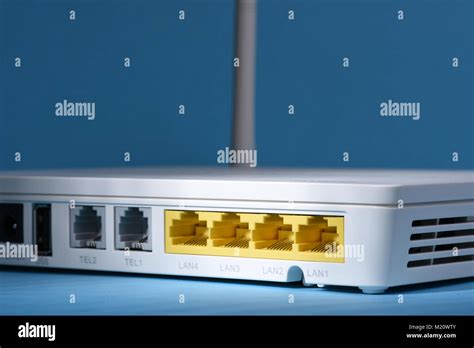 Closeup Of Wireless Router Internet Networking Device Stock Photo Alamy