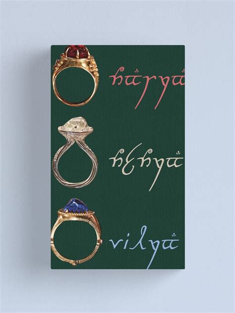 "Elven rings of power lotr lord of the rings narya nenya vilya ...