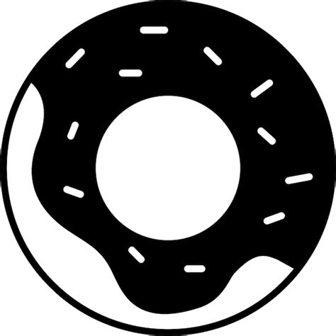 Premium Vector Donuts Solid Glyph Vector Illustration