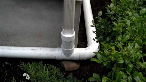 How To Install A Downspout Drain Youtube