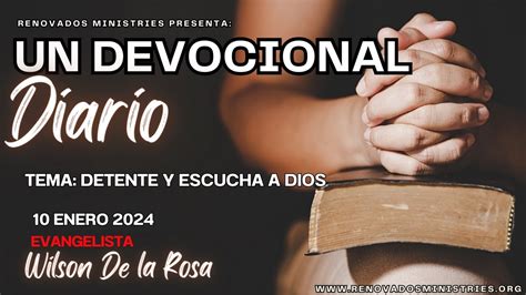 DEVOCIONAL DE HOY DETENTE Y ESCUCHA A DIOS YouTube