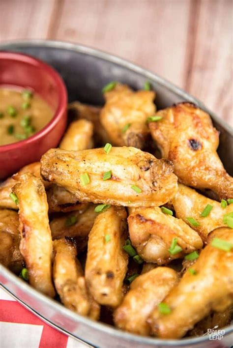 Sweet Mustard Chicken Wings Recipe Paleo Leap