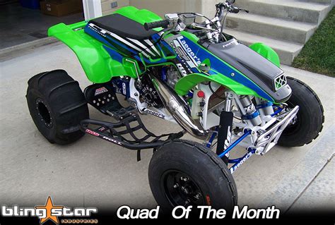 Daniel Hungs Green And Blue Honda Trx250r Atv December 09 Blingstar