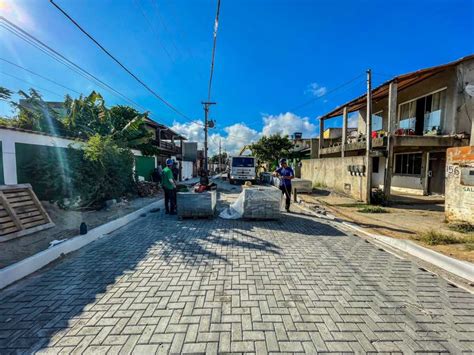 Prefeitura Avan A Obras De Pavimenta O No Bairro Porto Da Aldeia