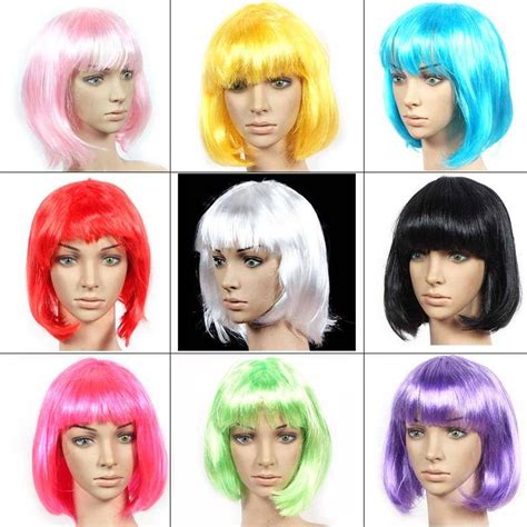 Perucas Para O Carnaval - Peruca Curto Para Festa, Carnaval e Halloween | Shopee Brasil