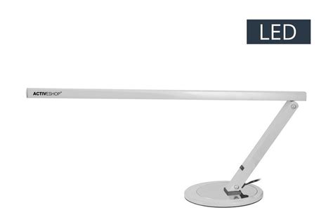 Lampa Na Biurko Bezcieniowa Srebrna Led Slim Lampa Kosmetyczna