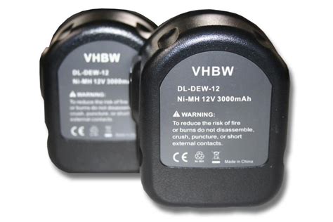 Vhbw X Bater A Recargable Compatible Con Black Decker Mt B