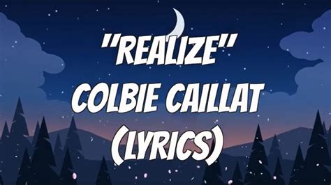 Colbie Caillat Realize Lyrics Youtube