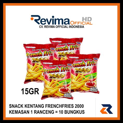 Jual Ciki French Fries 2000 15gr Kemasan 1 Pack Isi 10 Bungkus Shopee