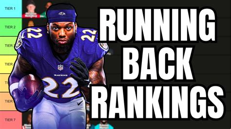 Top Fantasy Running Back Rankings Tiers Youtube