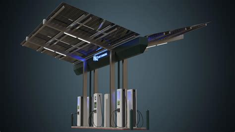 Solar Charging Station 1 Basic - 3D Model by weeray