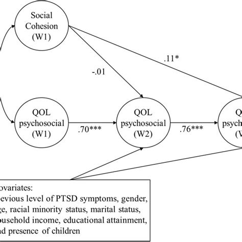 Association Between Social Cohesion And Psychosocial Qol Before