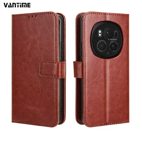 Vantime For Honor Magic Pro G Classic Pu Wallet Case Card Slot Flip