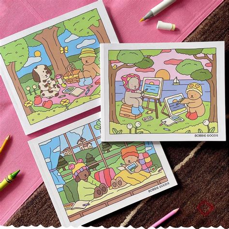 Printing Services Bobbie Goods Colouring Coloring Book Hobbies