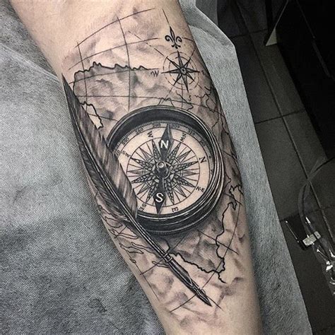 Compass Tattoo Men Leg Kata Kata Bijak In 2020 Hipster Tattoo